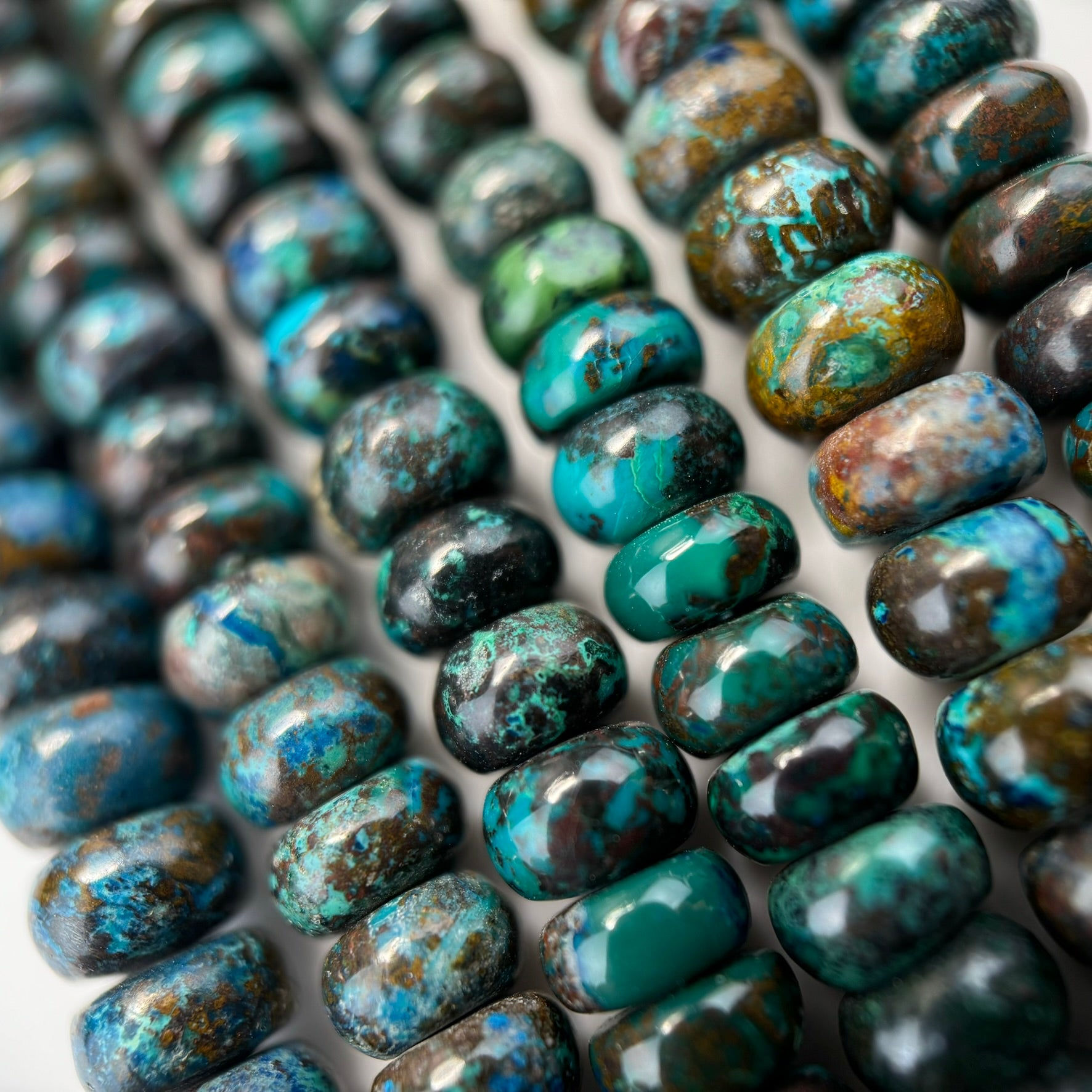 Shattuckite Rondelle Polished Beads- Most Rare Gemstone image 3