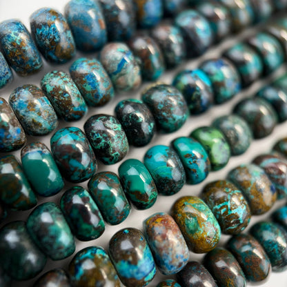 Shattuckite Rondelle Polished Beads- Most Rare Gemstone image 3