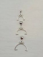 Crown Bail with Cubic Zirconia (3 sizes) image 1