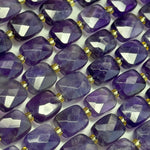 Amethyst Rectangular Faceted Cushion Cut 10xÃ¯Â¿Â½8 mm Beads image 5
