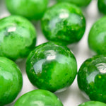 African Green Garnet Polished Round Beads image 5