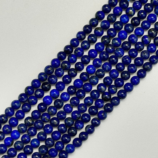 Lapis Lazuli Polished Round Beads (AAA Quality)