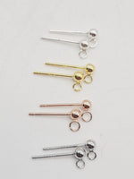 3mm Stud Earrings | (4 colours) image 3