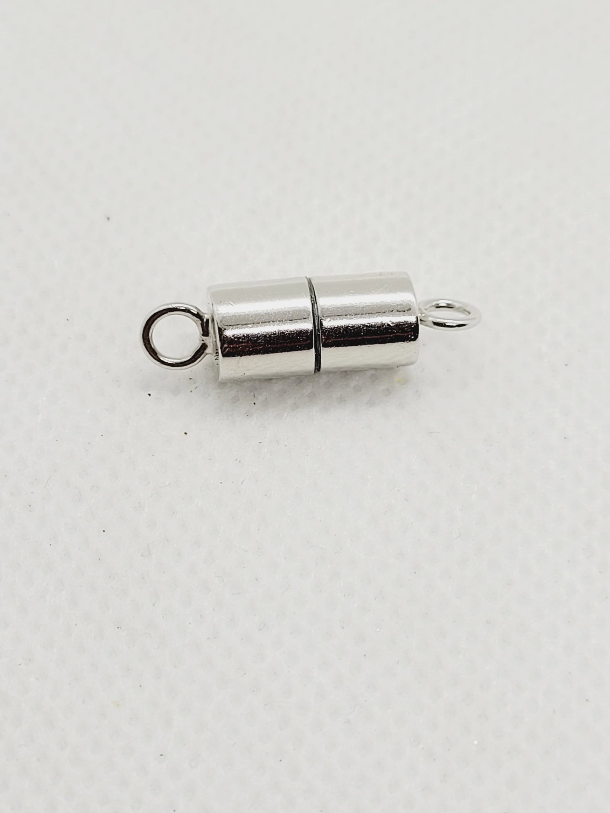 Cylindrical Magnetic Clasps | 925 Sterling Silver image 0