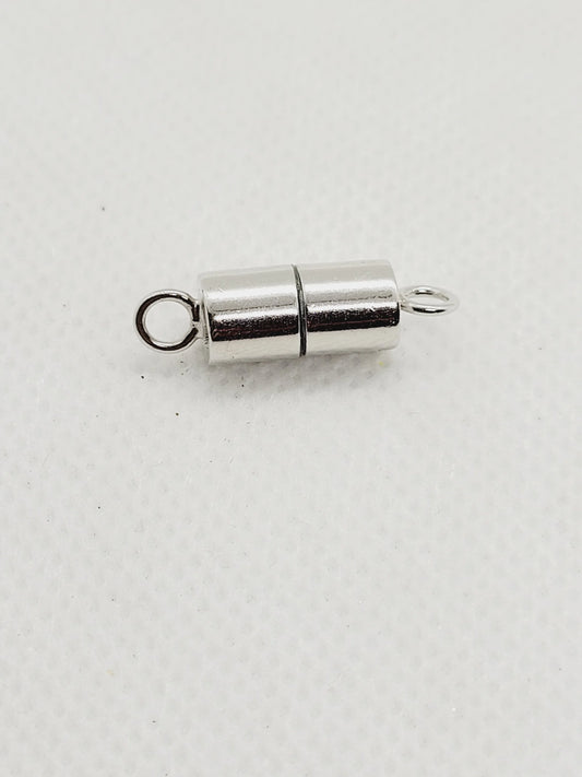 Cylindrical Magnetic Clasps | 925 Sterling Silver image 0