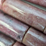Rhodonite Cylinder Beads image 5