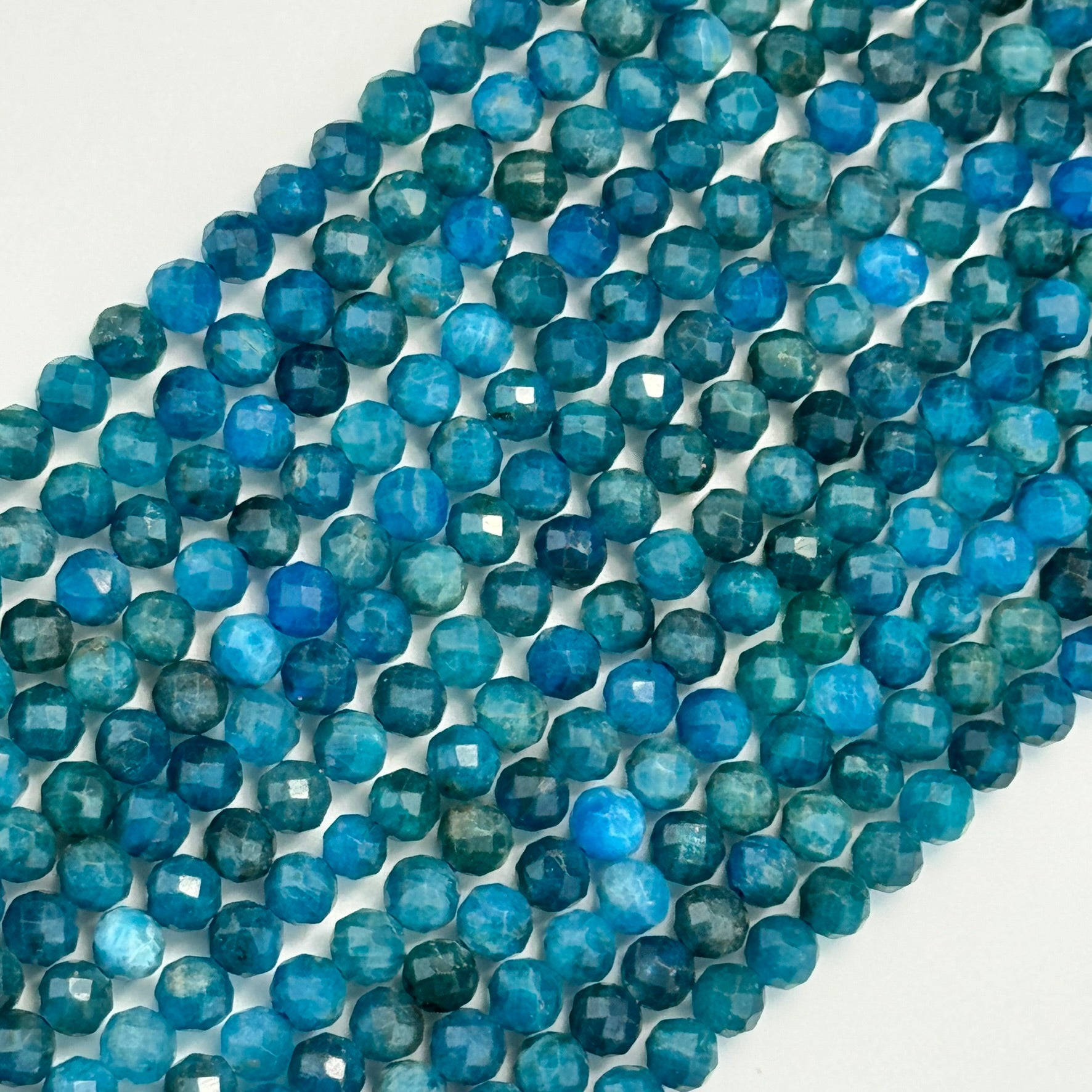 Apatite Faceted Round Beads image 0