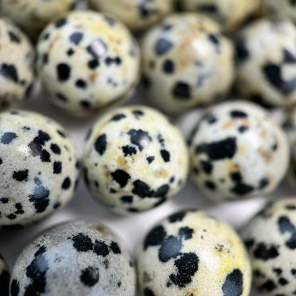 Dalmatian Jasper Polished  Round Beads image 4