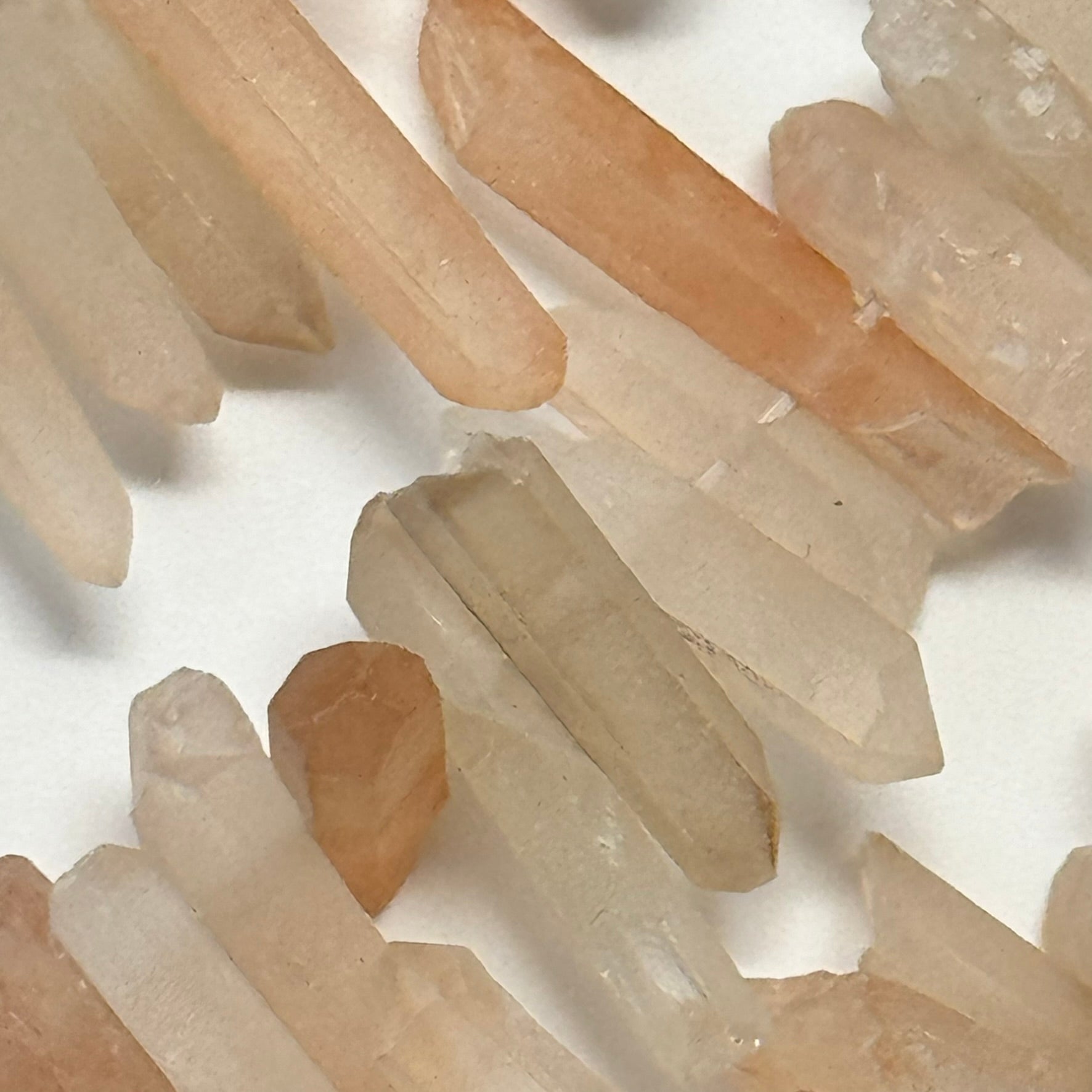 Singing Crystal Quartz Blade Polished Beads image 1