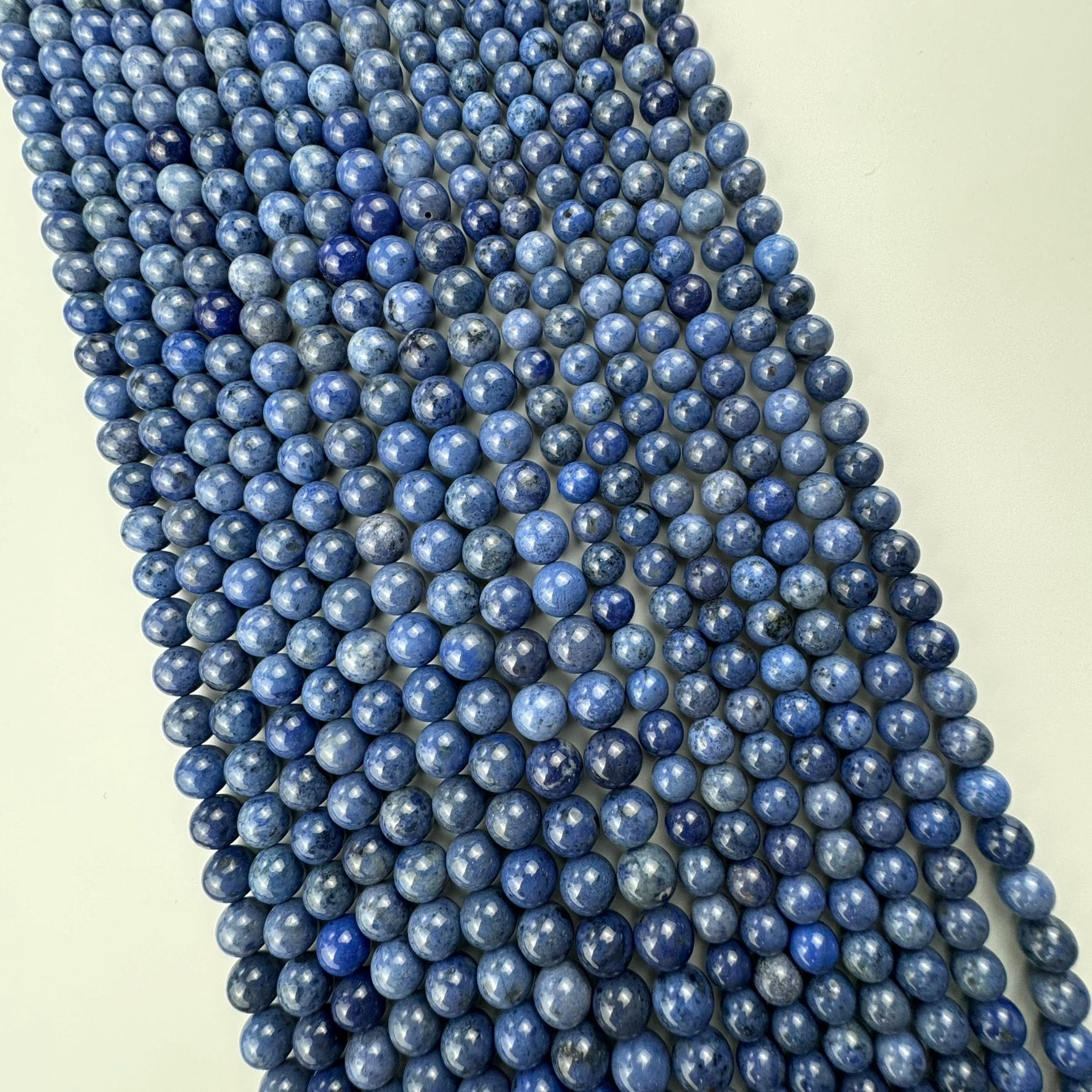 Dumortierite AA Polished Round Beads image 6