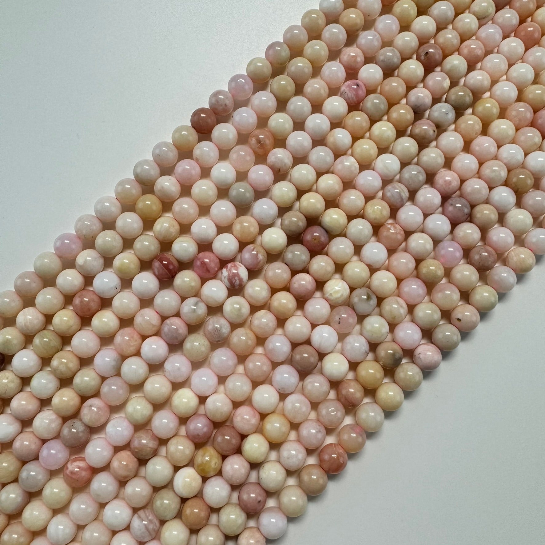 Pink Opal AA Polished Round Beads image 0