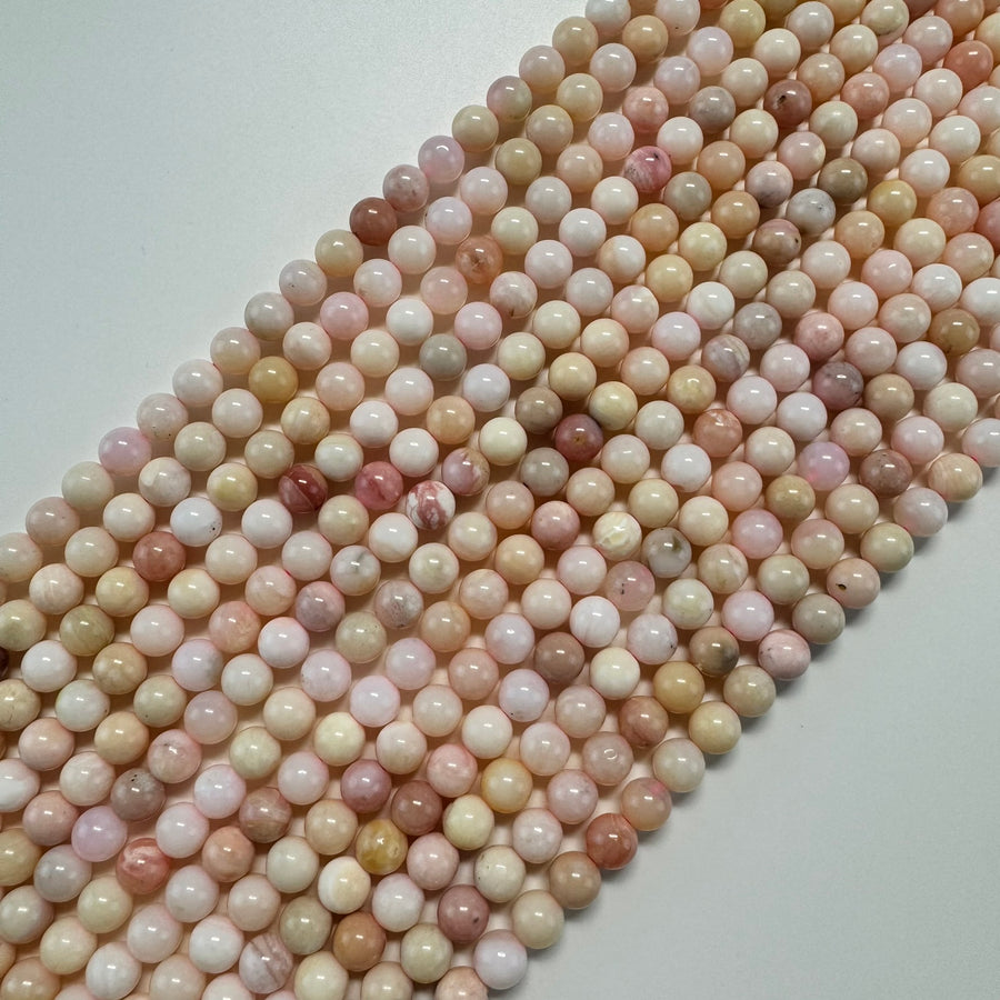 Pink Opal AA Polished Round Beads image 0