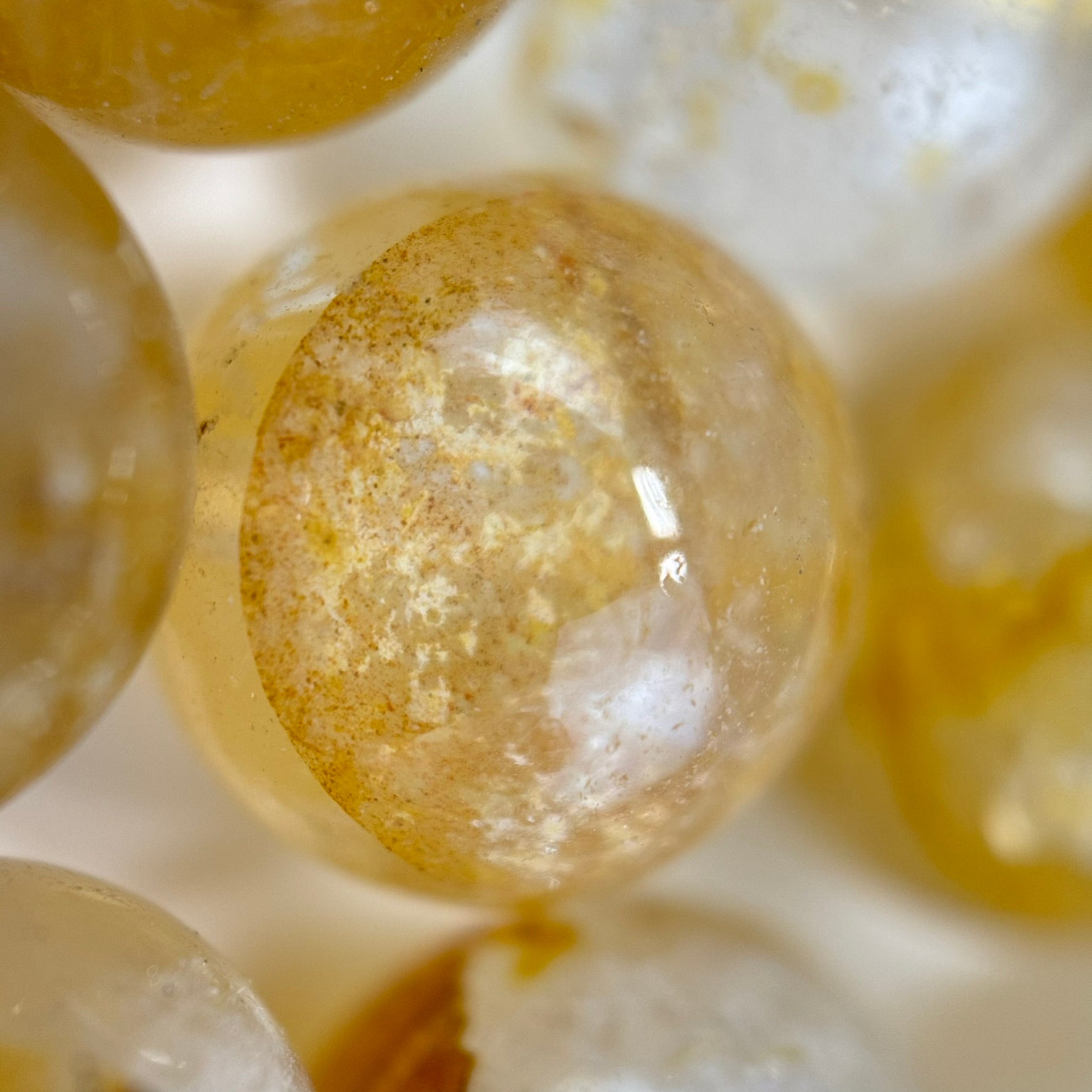 Golden Healer Quartz Polished Round Beads image 1