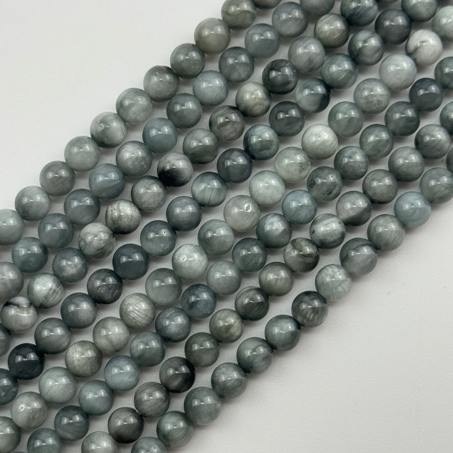 Hawk's Eye Polished  Round Beads image 2