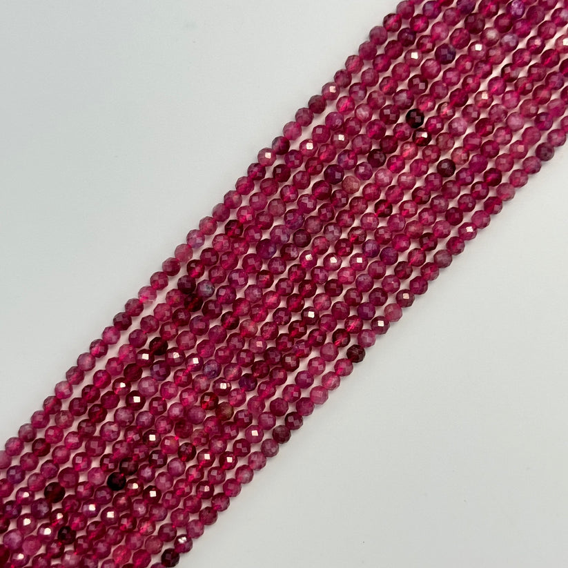 Faceted Round Stone Beads