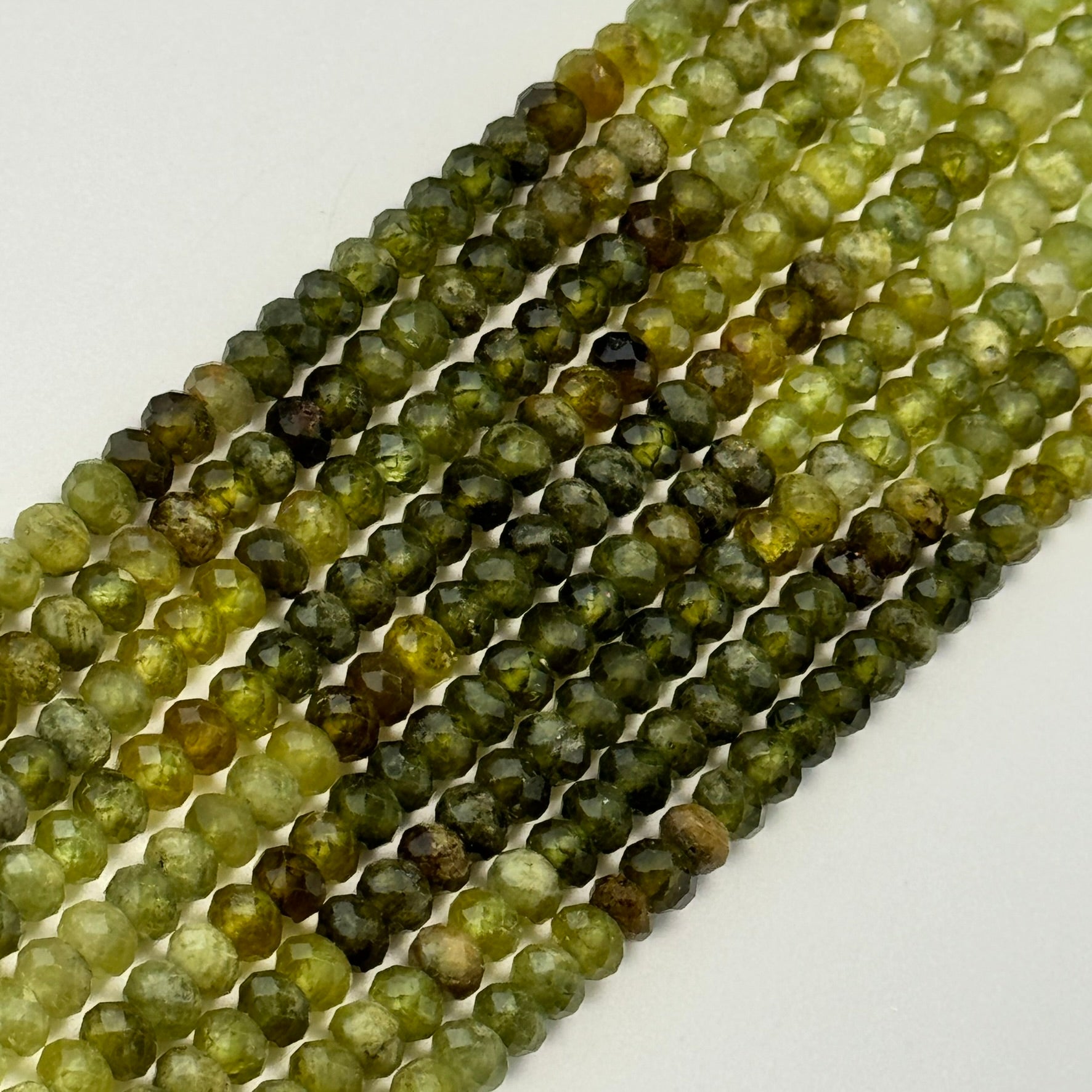 Garnet Faceted Rondelle Beads image 4