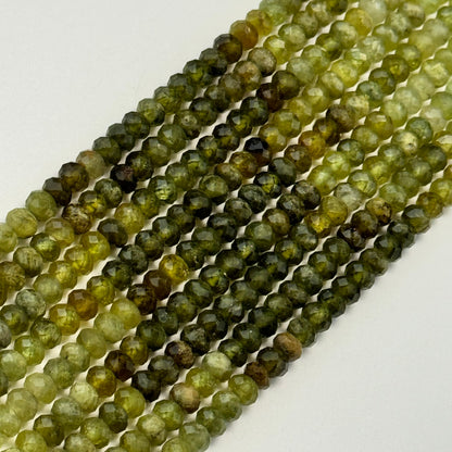 Garnet Faceted Rondelle Beads image 4