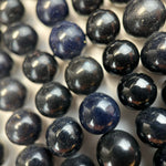 Dark Blue Sapphire AAA Polished   Round Beads image 7