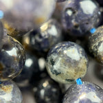 Iolite (Water Sapphire) Polished Round Beads  - 2 image 5