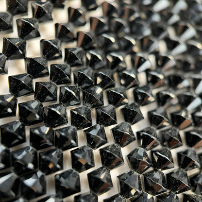 Black Spinel Space Ship Beads image 2