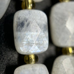 Rainbow Moonstone Rectangular Faceted Cushion Cut 10xÂ8 mm Beads image 3