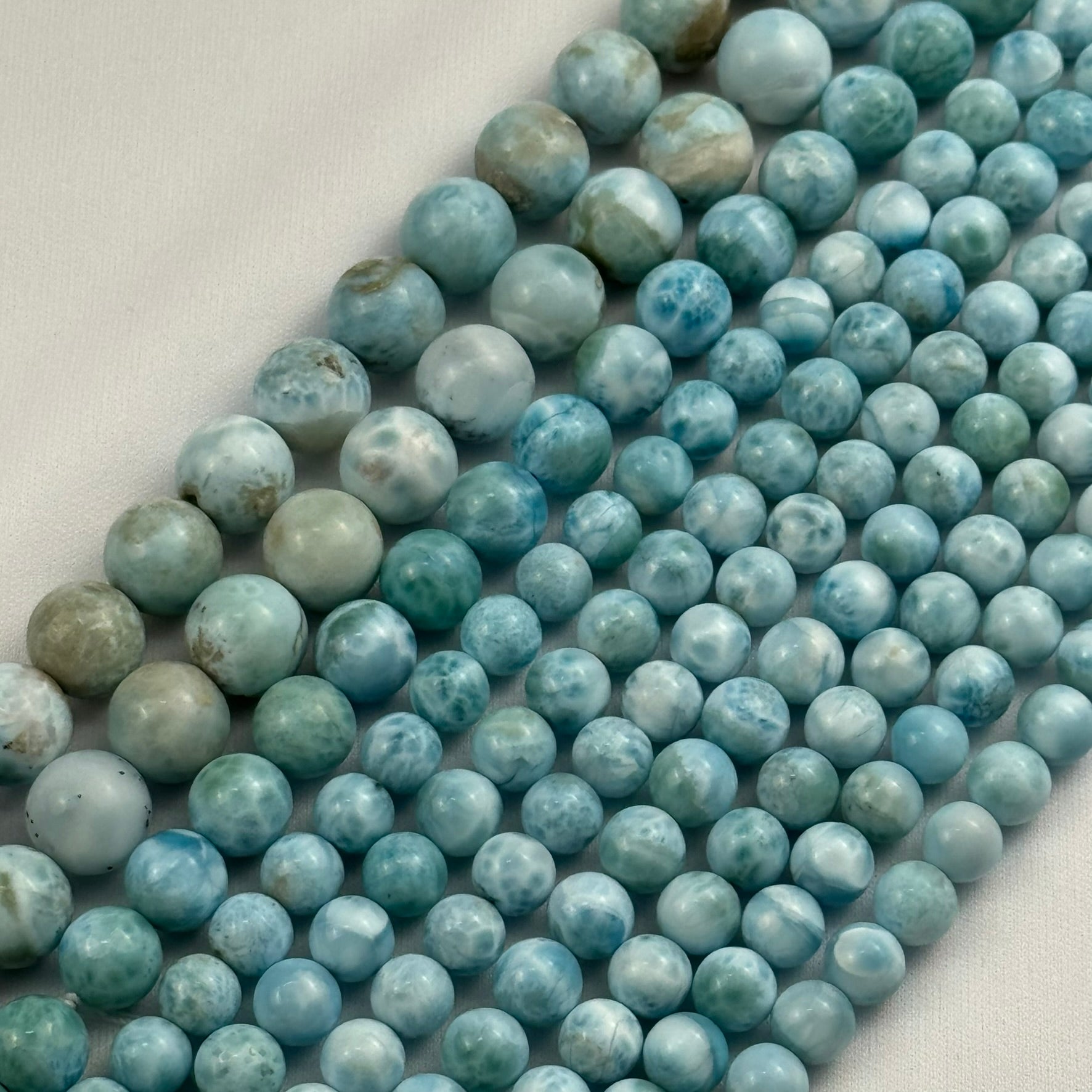 Larimar AAA Polished Round Beads image 8