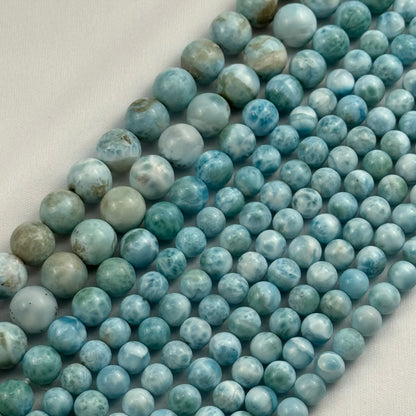 Larimar AAA Polished Round Beads image 8
