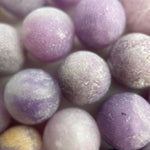 Lepidolite Frosted Round Beads image 1