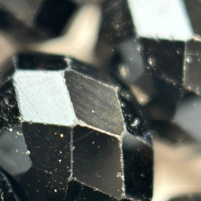 Black Spinel Faceted Rondelle Beads image 6