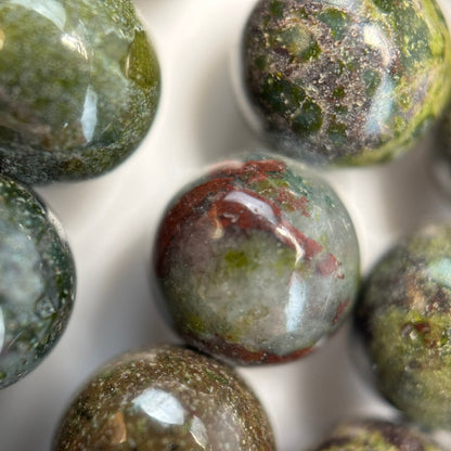 Dragon's Bloodstone Polished Round Beads image 4