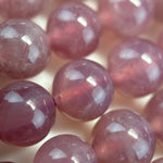 Purple Rose Quartz Polished Round Beads with Star image 8