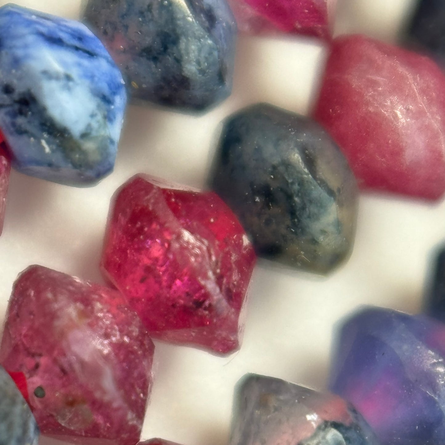 Ruby and Sapphire Space Ship Beads image 1