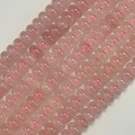 Rose Quartz Rondelle Polished Beads image 3