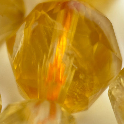Citrine Diamond Cut Beads image 6