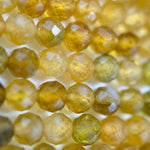 Yellow Tourmaline Faceted Round Beads (3.5mm) image 2