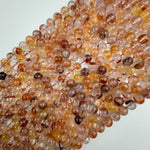 Red Hematoid Quartz Polished  Round Beads image 2