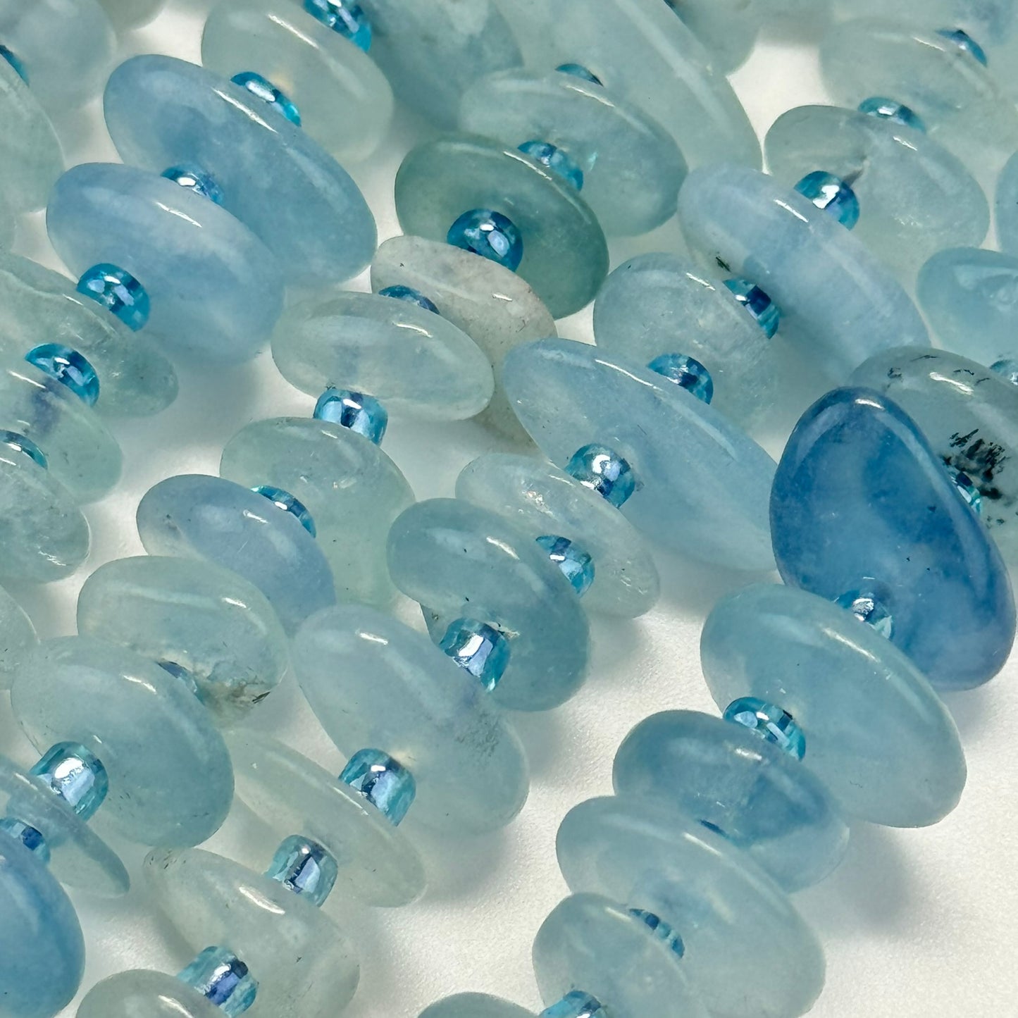 Aquamarine Blade Polished Gemstone Beads image 3