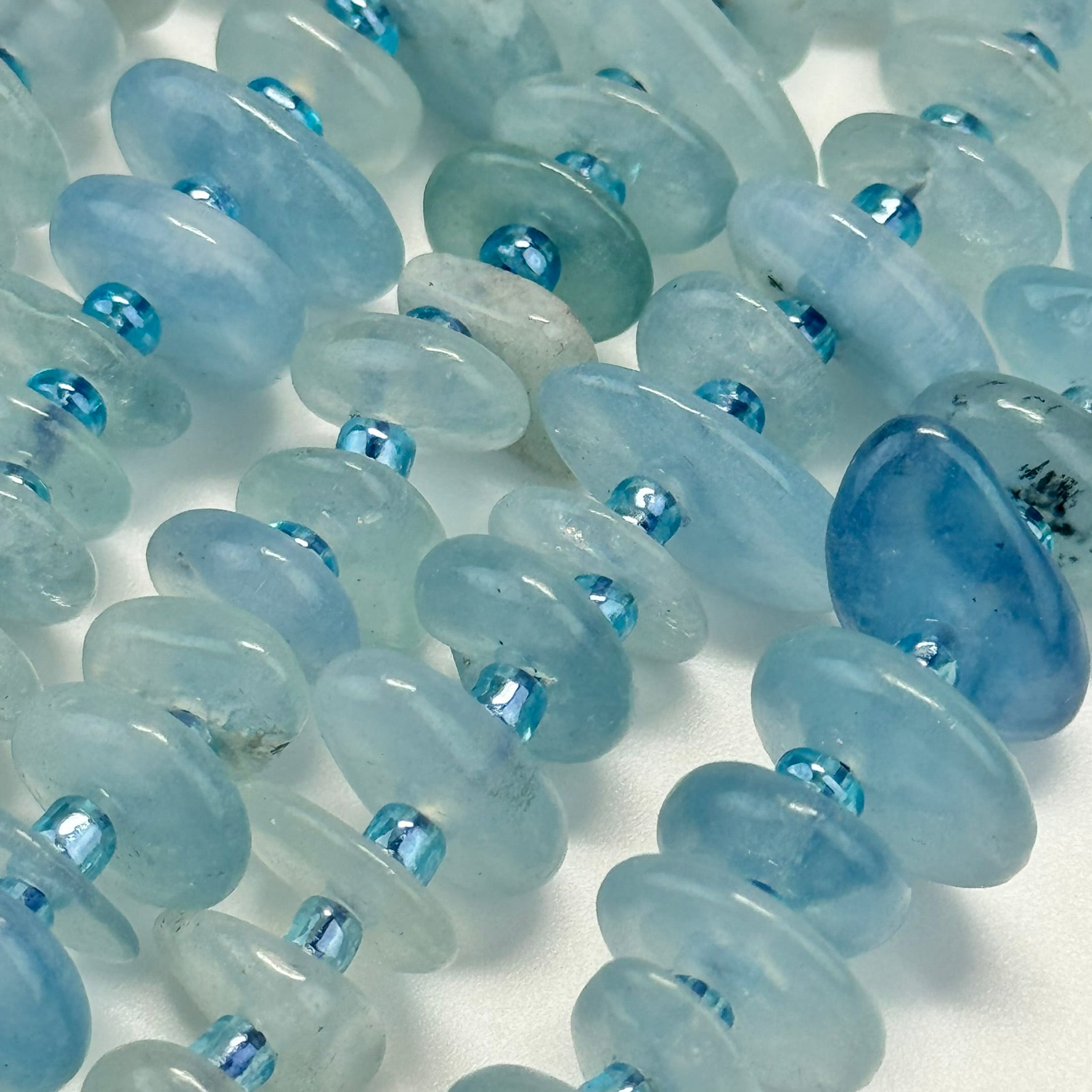 Aquamarine Blade Polished Gemstone Beads image 3