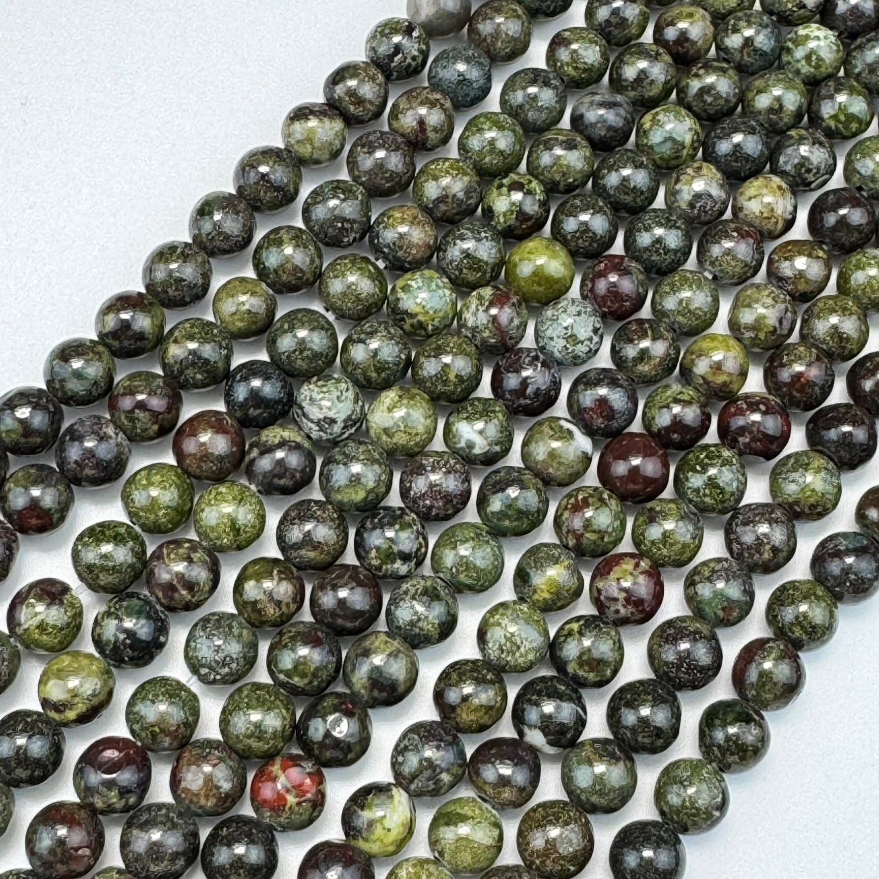 Dragon's Bloodstone Polished Round Beads image 3
