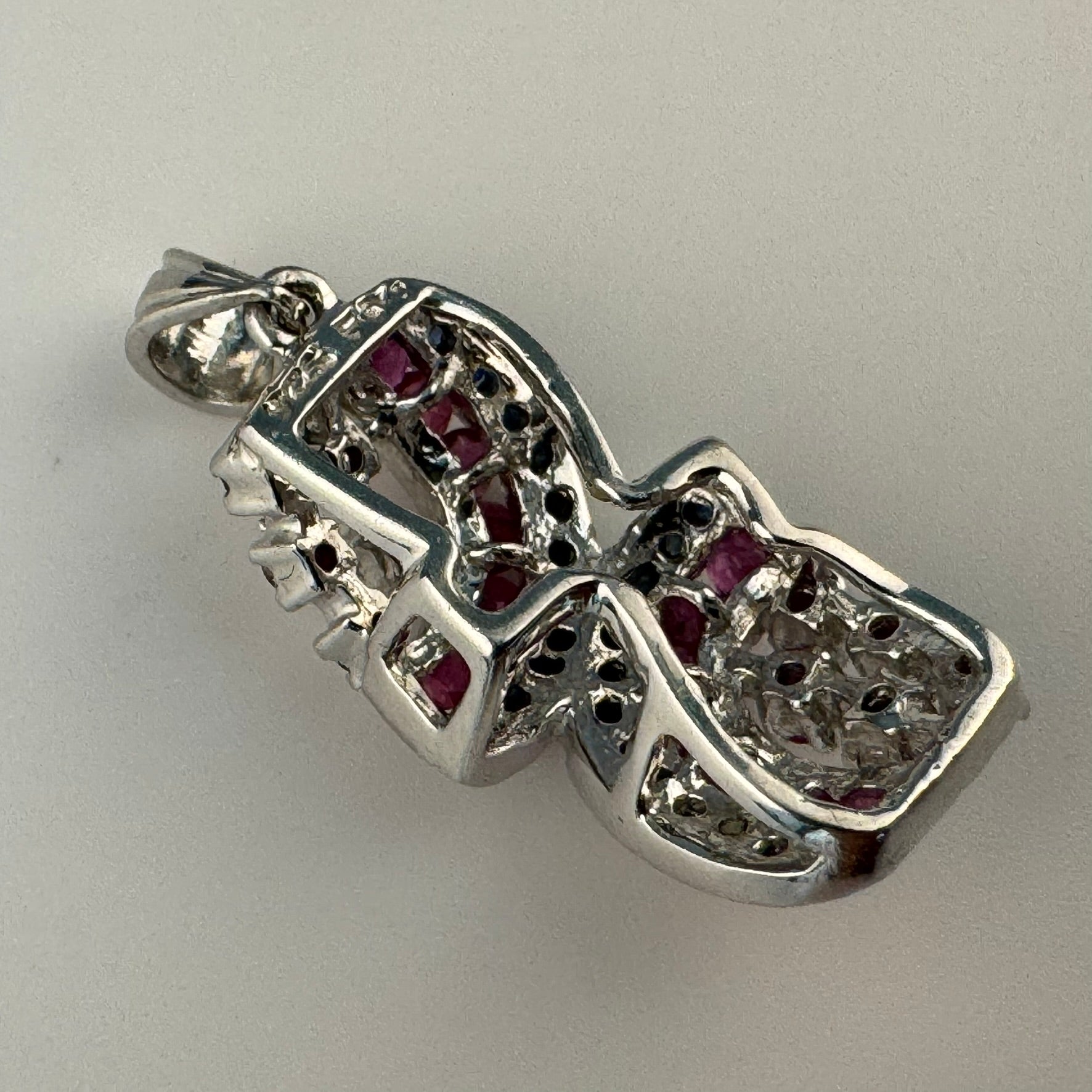 Ruby Sapphire Pendant in 925 Sterling Silver image 3