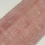 Rose Quartz Rondelle Polished Beads image 5