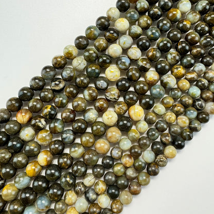 Blue Opal Polished Round Beads image 6
