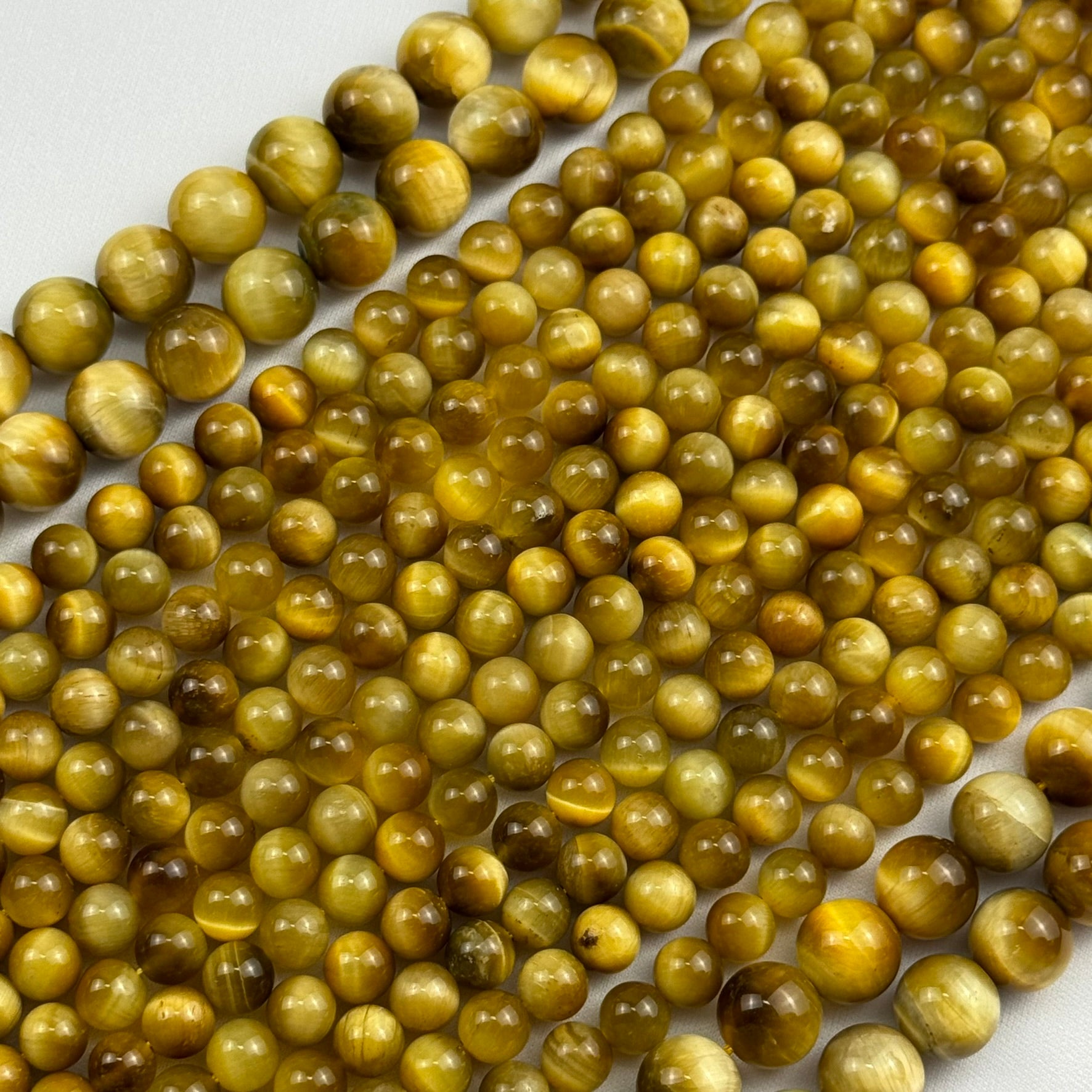 Golden Tiger's Eye Polished Round Beads image 5