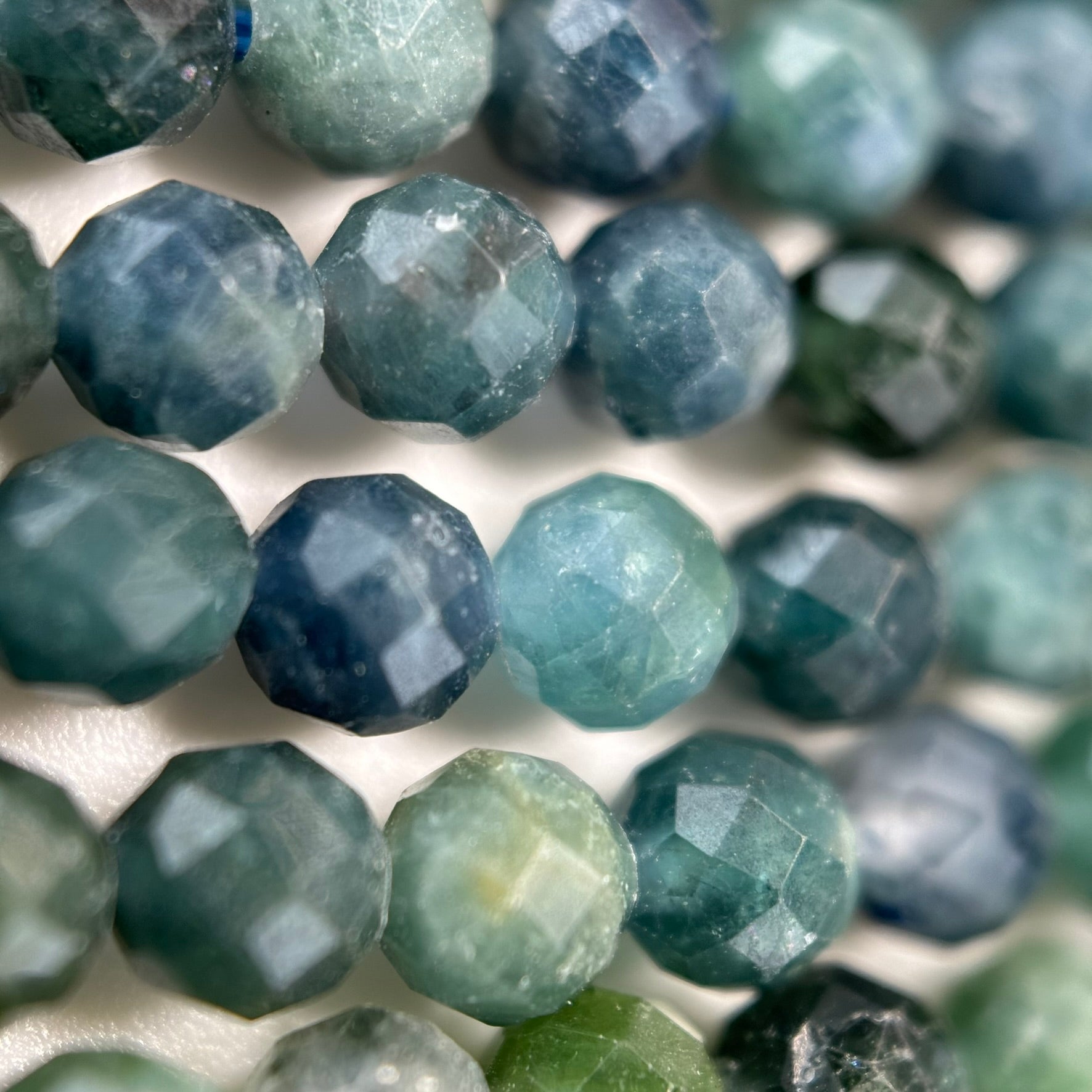 Blue Tourmaline Faceted Round Beads 2.5-4mm image 4