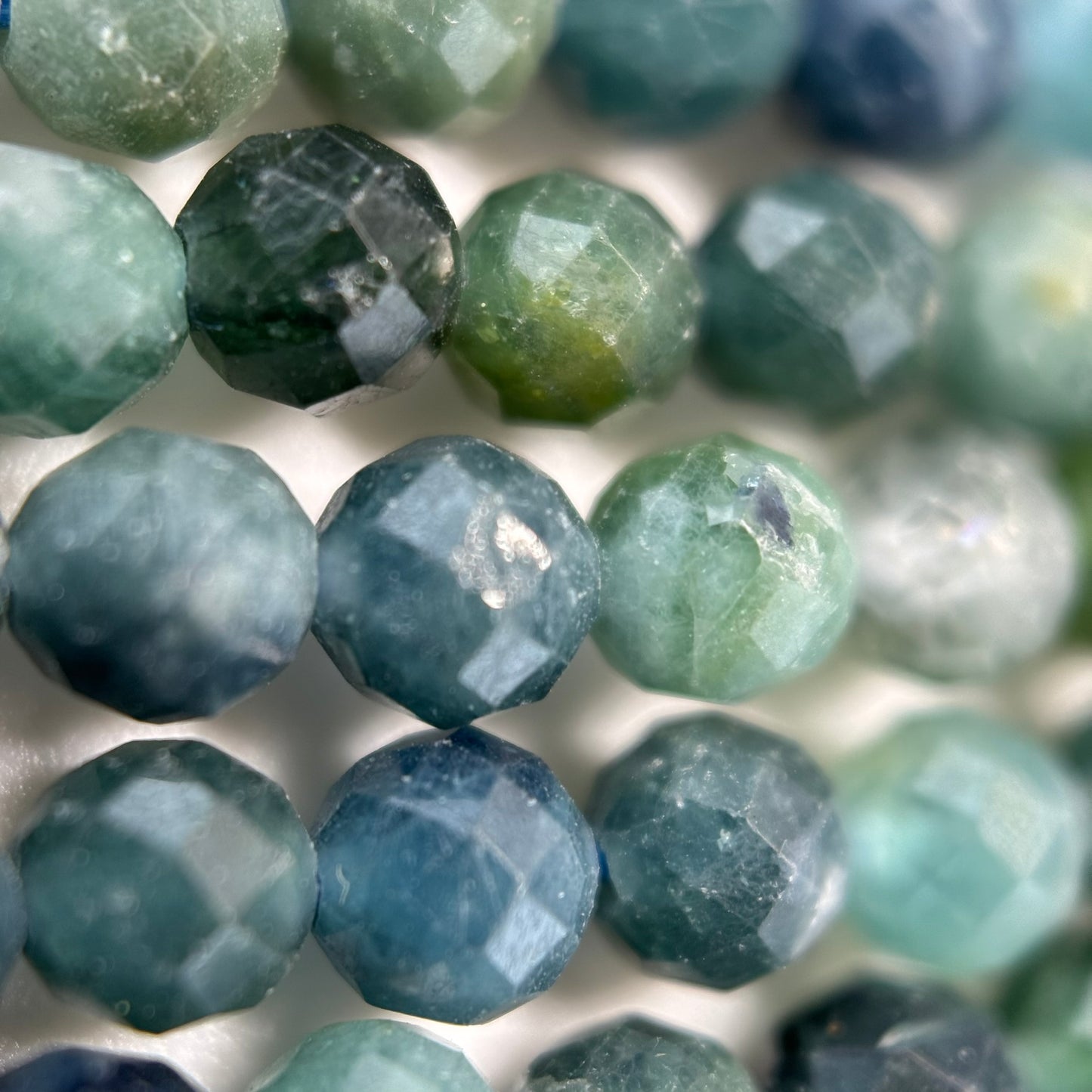 Blue Tourmaline Faceted Round Beads 2.5-4mm image 5