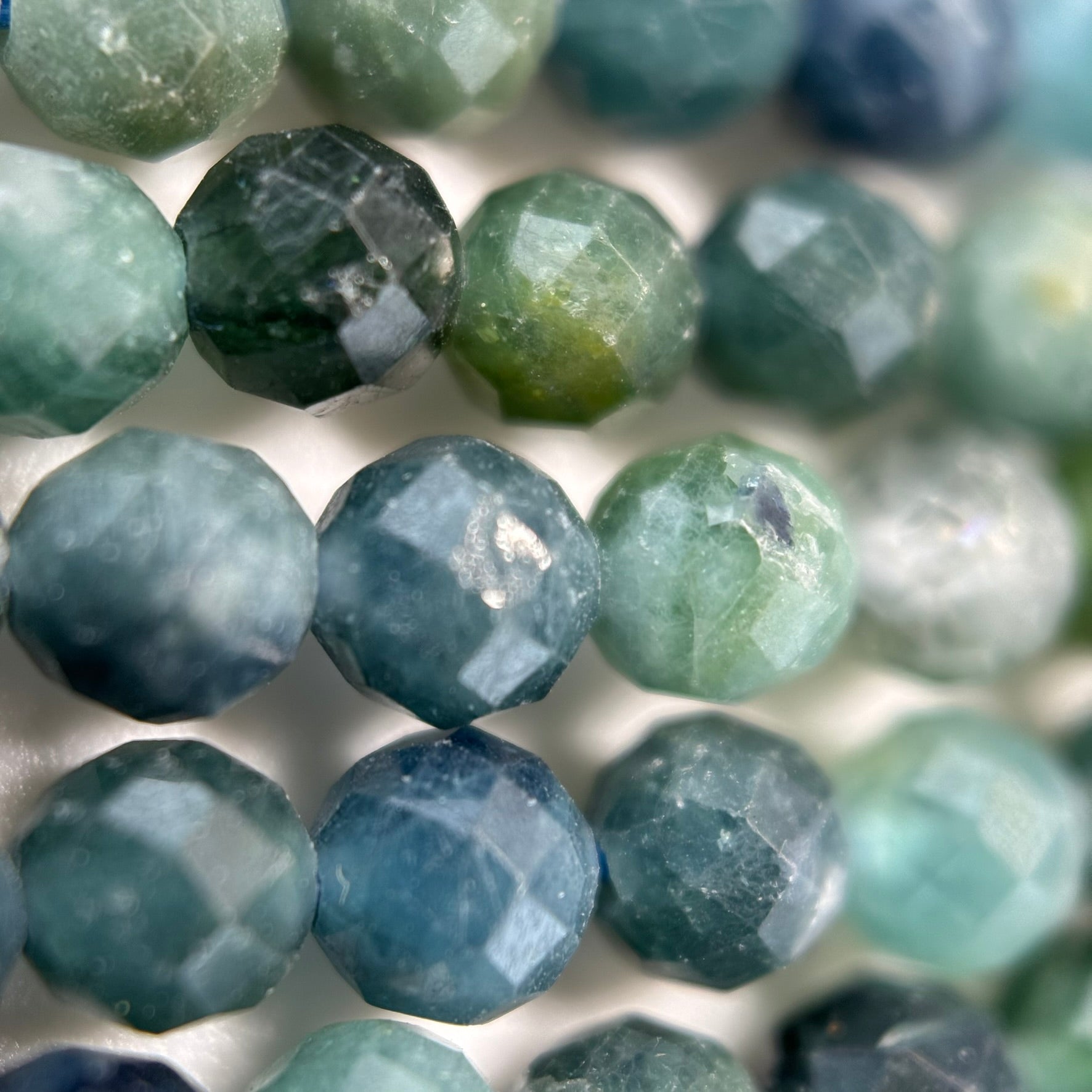 Blue Tourmaline Faceted Round Beads 2.5-4mm image 5