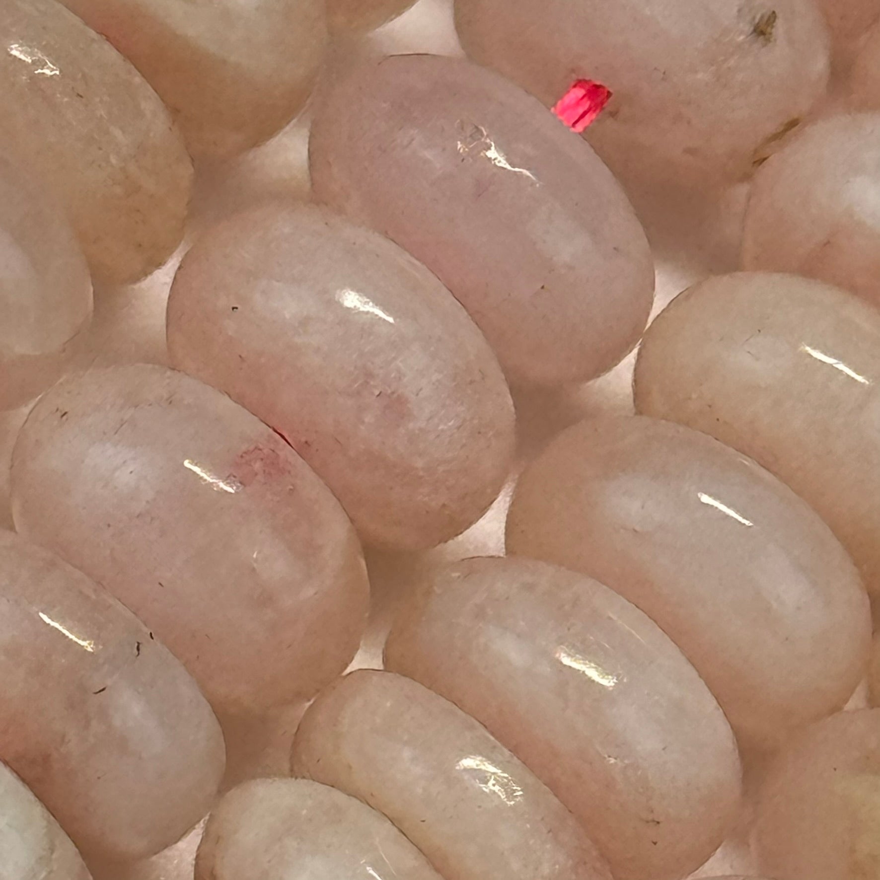 Morganite Rondelle Polished Beads image 1