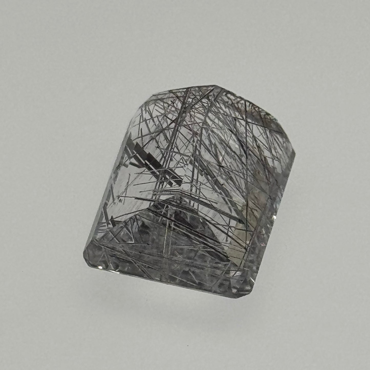 Silver Rutilated Quartz Emerald Cut (22.45 CT) image 7