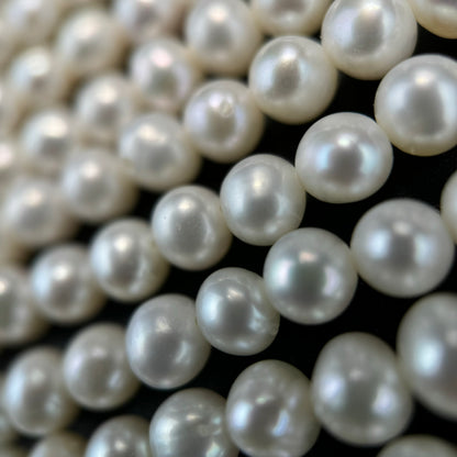 White, Pink and Peach Pearl  5x4.5mm and 4.5x4mm image 7