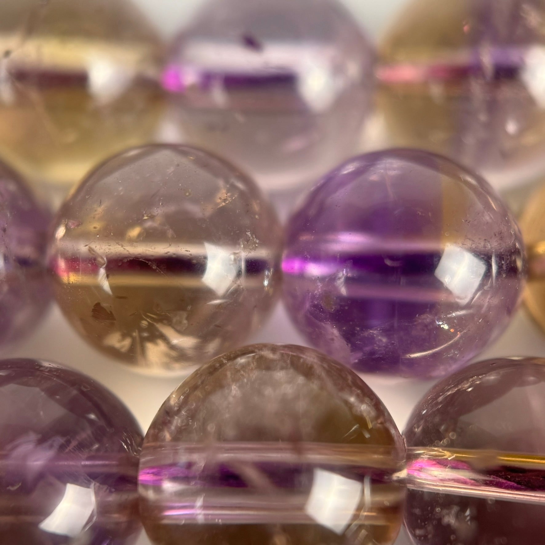Ametrine Polished  Round Beads image 3